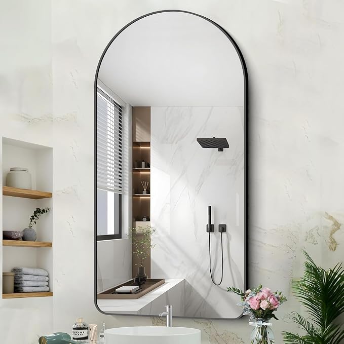 Arched Bathroom Mirror, Wall Mounted Mirror, Living Room, Vertically Hanging - Image 8