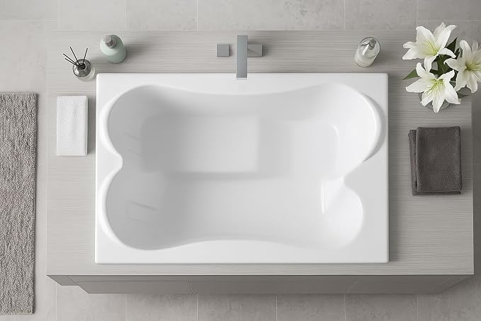 Carver Tubs - TPL7248 - Modern Acrylic Fiberglass Soaking Bathtub - w/Neck - Image 4