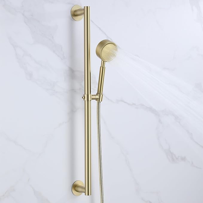 RRAJJ Shower Slide bar That is Installed by pasting or Punching - Image 3