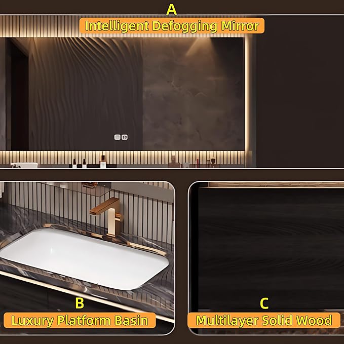 52in Luxury Bathroom Vanities - Image 6
