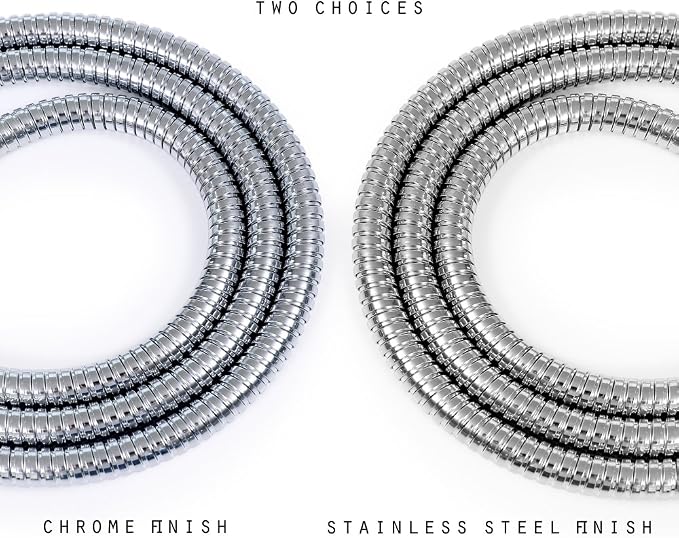 Shower Hose Replacement, 60-inch 304 Stainless Steel Hand Held Shower Hose - Image 6