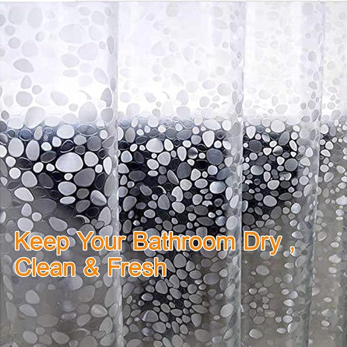 Bostofy EVA 3D Waterproof Shower Curtain Liner, 72”Width x 84”Length - Image 6