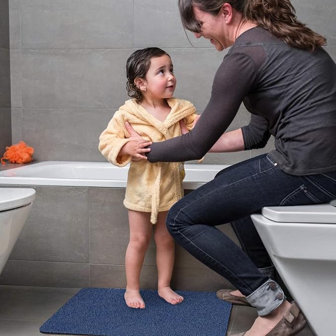 godehone Shower Mats Non Slip Without Suction Cups, PVC Loofah Bathroom Mats - Image 5