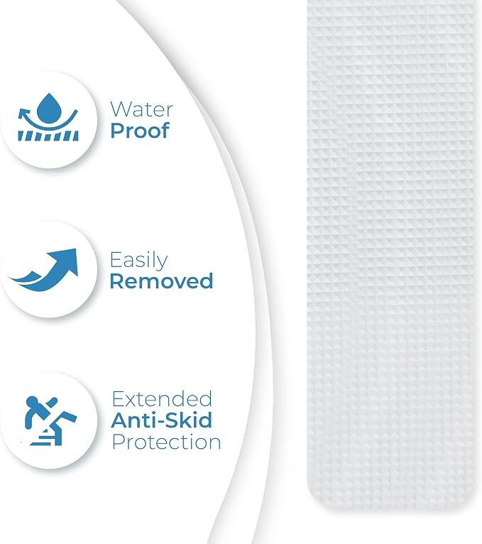 Anti Slip Shower Stickers 24 PCS, Invisible Non-Slip Shower Strips - Image 4