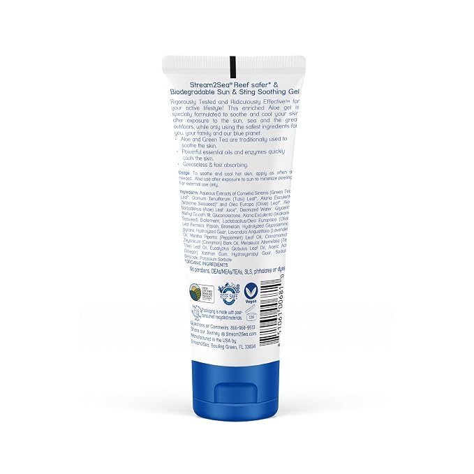 STREAM 2 SEA Sun & Sting Soothing Aloe Gel, Organic Aloe Vera Gel - Image 2