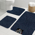 GORILLA GRIP Bathroom Rug Sets 3 Piece, Bath Mat Set and Oval Toilet Base by GorillaGrip
