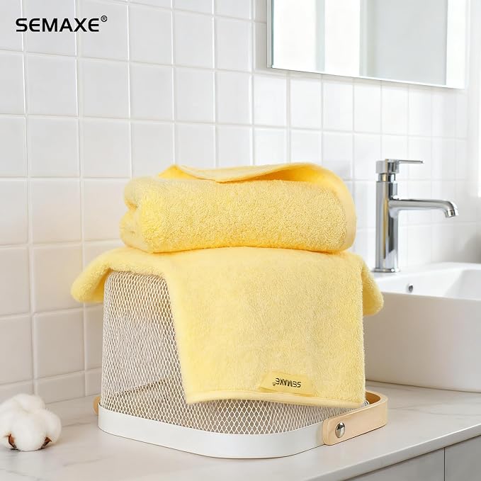 SEMAXE Hand Towels for Bathroom, 100% Cotton Towels - Image 8