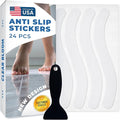 Anti Slip Shower Stickers 24 PCS, Premium Adhesive Bath Tub Stickers by ClearBloom