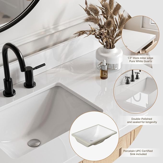ARIEL 55'' Bathroom Vanity - Image 5