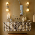 TEHOME 24 x 36'' Polished Nickel Arch Bathroom Medicine Cabinet by TEHOME