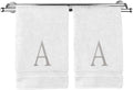 Monogrammed Hand Towel, Personalized Initial Gift, Extra Absorbent 100% Turkish by BareCotton