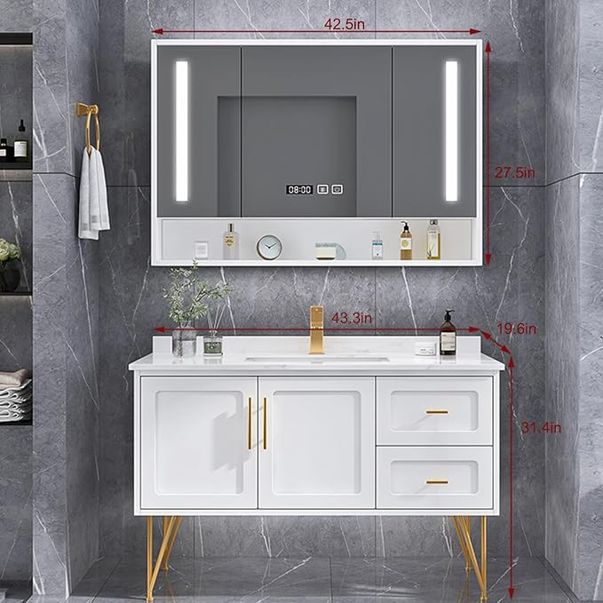 Modern 43" Bathroom Vanity - Image 2