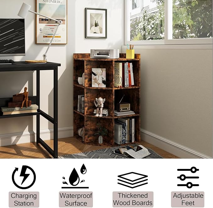 Corner Cabinet, Wooden Cube Storage - Image 7
