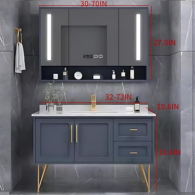 Modern 56" Bathroom Vanity - Image 2