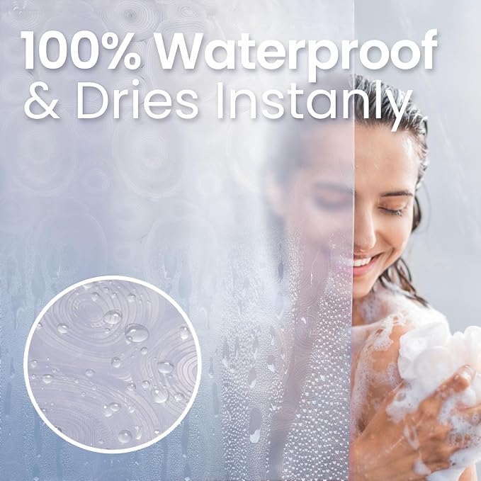 LiBa PEVA Shower Curtain Liner - 8G Waterproof Shower Liner - Image 5