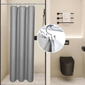 LaCyan 3 in 1 Waterproof Waffle Weave Shower Curtain and Clear Liner Set by Lacyan