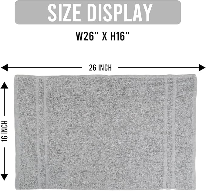 Hand Towels - Pack of 40, 16 x 27 Inches, 100% Cotton, Highly Absorbable - Image 2