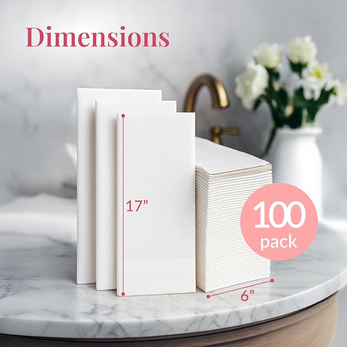 Prestee 100 Linen Feel Disposable Paper Towels - Image 3