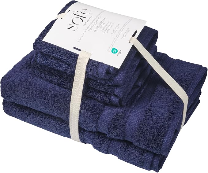 SOFE H&L | Olea Luxury Turkish Cotton Bath Towels Set of 6 : 2 Bath Towels 2 - Image 6