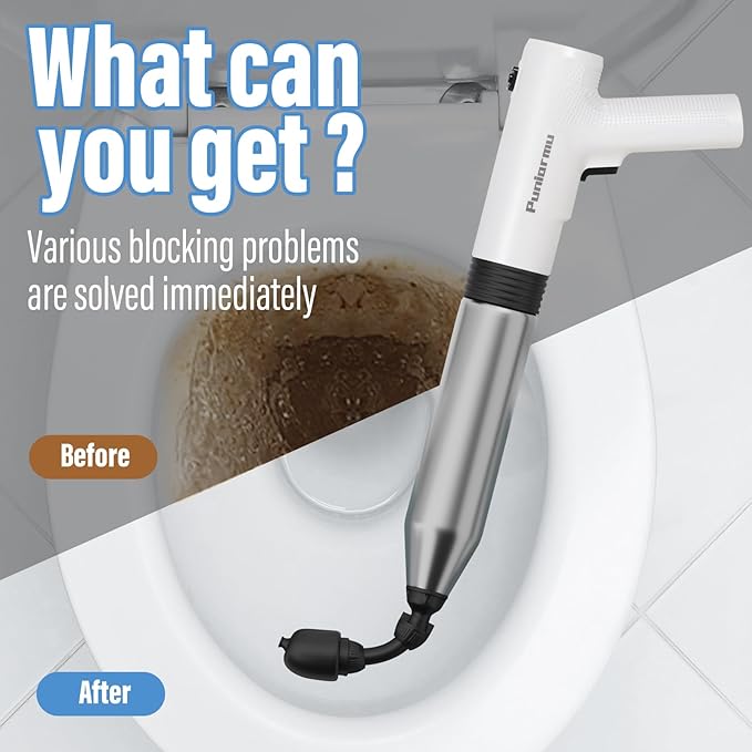 Electric Toilet Plunger, Unclog In One Shot, Remover - Image 3