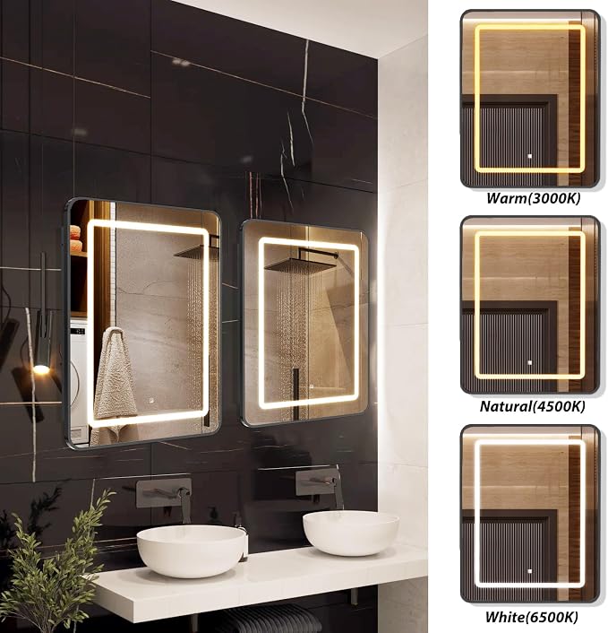 APRILSOUL 20X30 Inch Black Bathroom Medicine Cabinet - Image 6