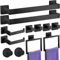Bathroom Hardware Accessories Set: 12-Pieces Bath Towel Bar Set, Towel Racks by UPRONE