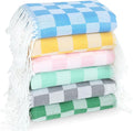 6 Pack Cotton Turkish Beach Towel Lightweight Thin Travel Vacation Essentials by Unknown