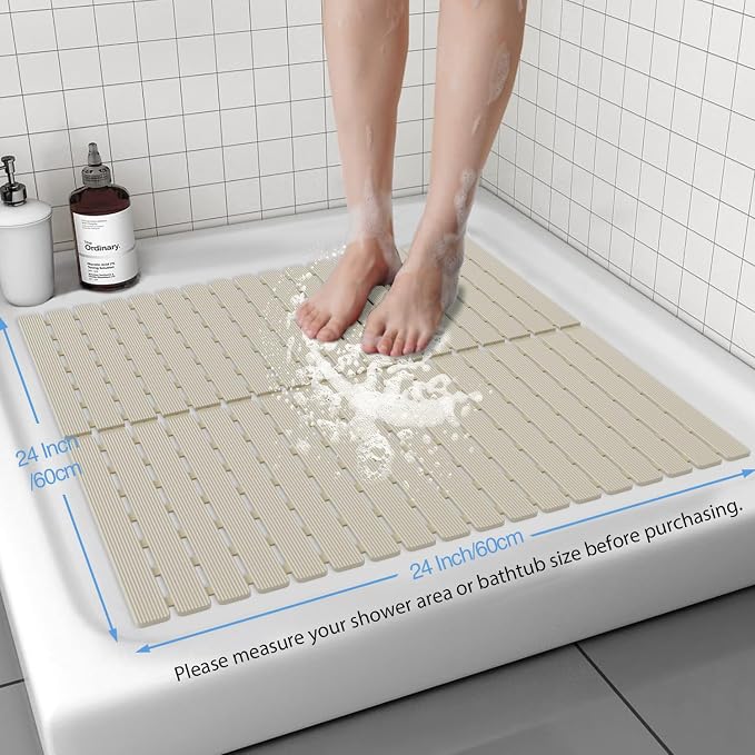​Shower Mat Non-Slip Bath Mat for Tub and Shower Stall, 200+ Suction Cups - Image 6