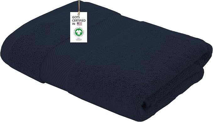 Delara 100% Organic Cotton Towels 650 GSM Plush Feather Touch Quick Dry Bath by Delara