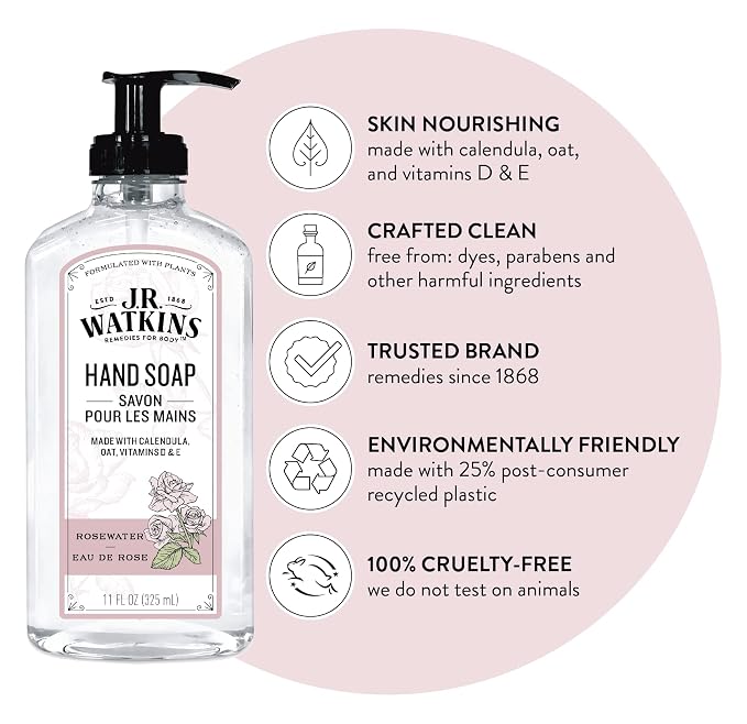 J.R. Watkins Gel Hand Soap, 3 Pack of 11 Fl Oz - Image 2