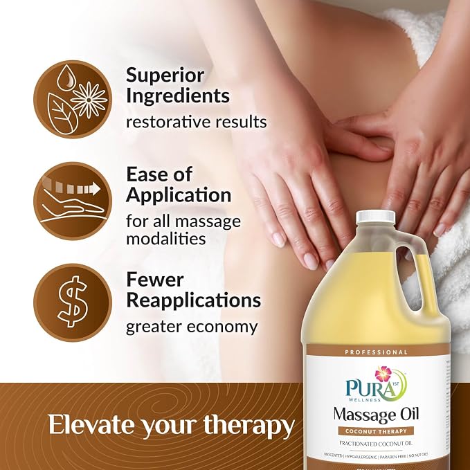 Coconut Therapy Massage Oil, Coconut Massage, Physical Therapy Coconut Oil - Image 4