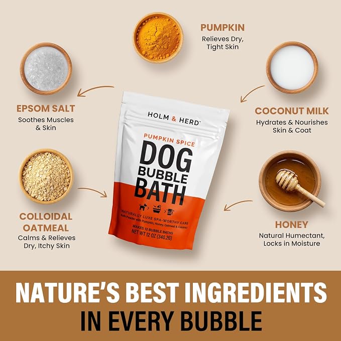 Dog Shampoo Alternative – Oatmeal & Honey Dog Bubble Bath - Image 4