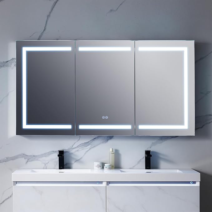 Blossom 60-Inch LED Lighted Mirror Medicine Cabinet - Image 2