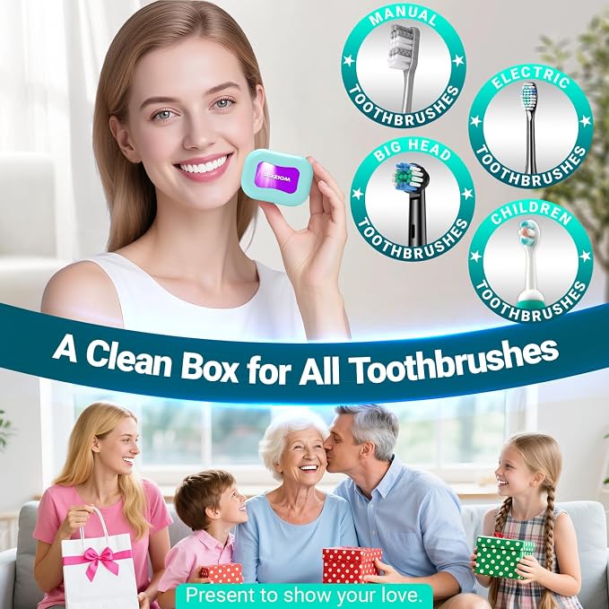 Toothbrush Sanitizer Case, RRZIOM Portable Toothbrush Covers Rechargeable - Image 4