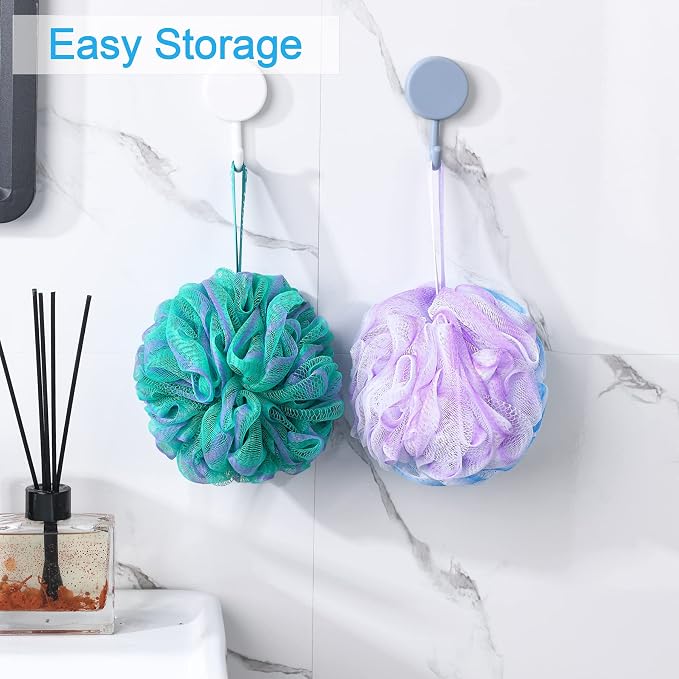AmazerBath Loofah Sponge 60g/Piece, Exfoliating Bath Sponge Body Scrubber - Image 7