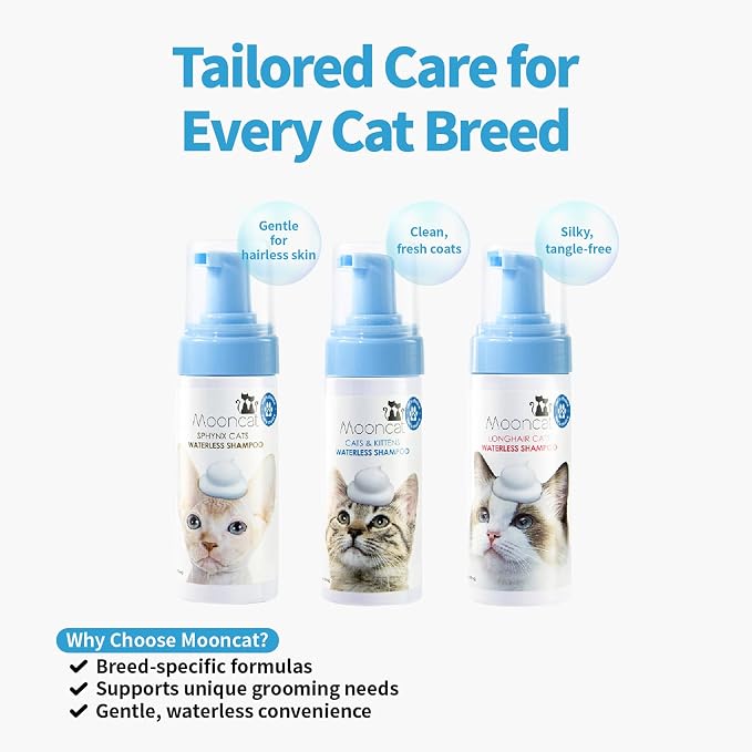 Mooncat Waterless Cat Shampoo, 100% Licking Safe & Vet Approved No Rinse Dry - Image 9