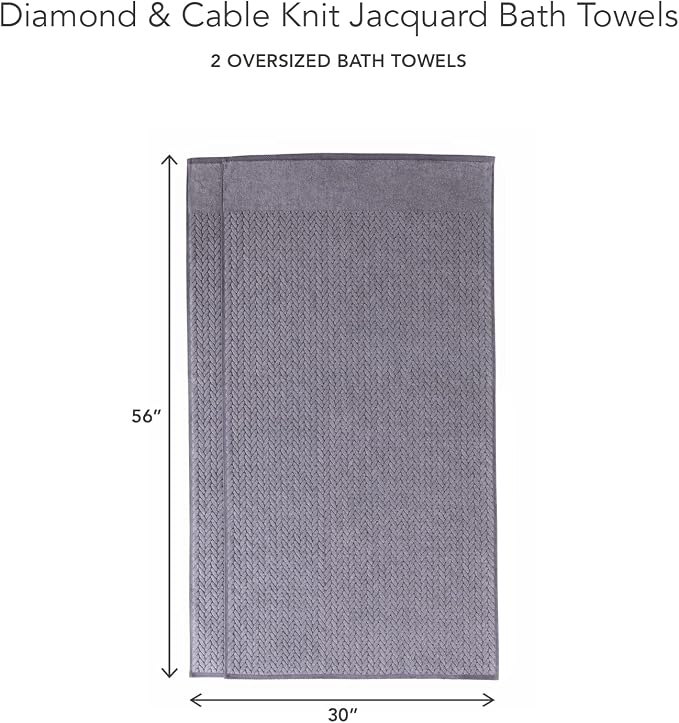 Texere 100% Organic Cotton Jacquard 650 GSM Premium Bath Towel Sets - Image 6
