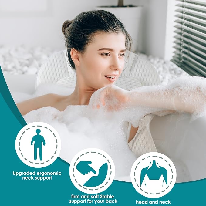 Bath Pillow Bathtub Pillow, Luxury Bath Pillow - Image 2