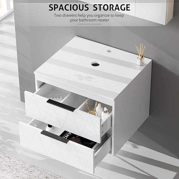 eclife 24" Floating Bathroom Vanities - Image 5