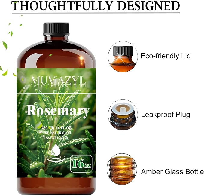 Rosemary Essential Oil, Rosemary Oil 16 Fl Oz 480ML - Image 2
