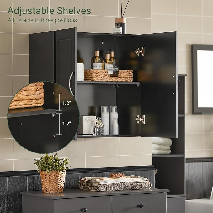 SoBuy Bathroom Kitchen Wall Cabinet, Garage or Laundry Room Storage Medicine - Image 4