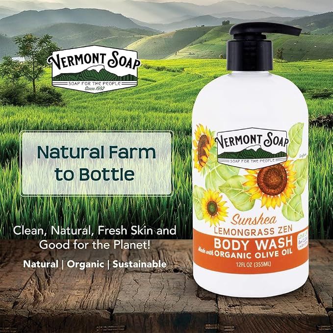 VERMONT SOAP Body Wash, Natural Body Wash - Image 2