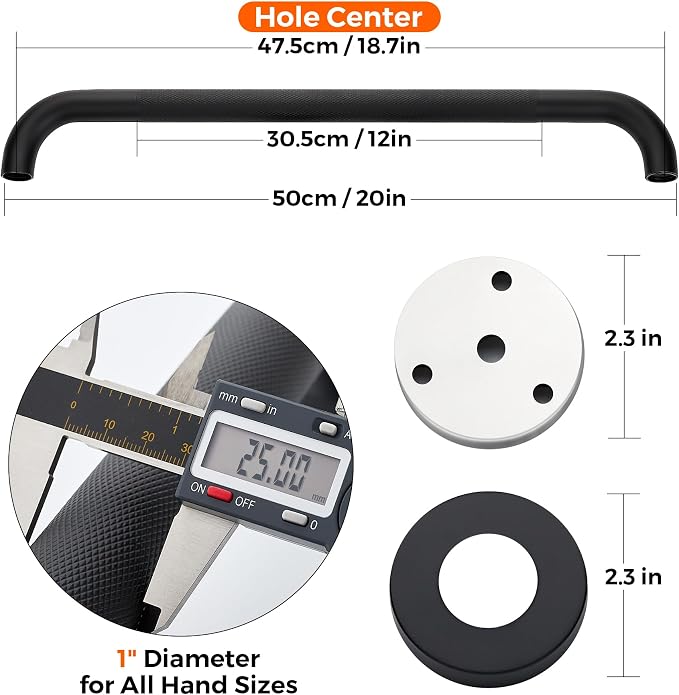 Grab Bars for Shower, 1 Pack 20-Inch Anti Slip Shower Handles for Elderly - Image 4