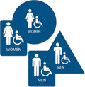 ALPHA DOG ADA SIGNS Bathroom Bundle: Men's Women's Restroom Signs, ADA by AlphaDog