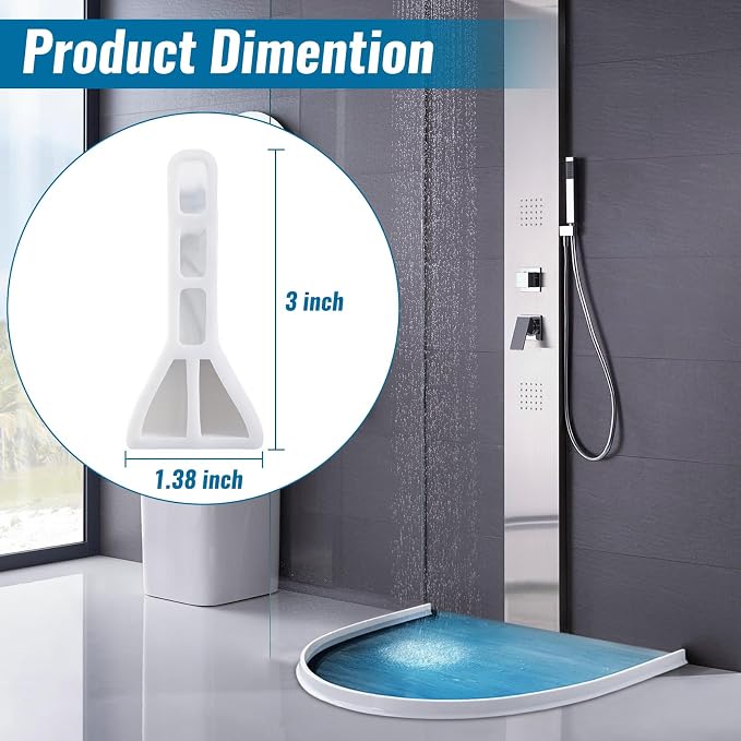 3" High Shower Threshold Water Dam 39" Long Collapsible Shower Water Splash - Image 2