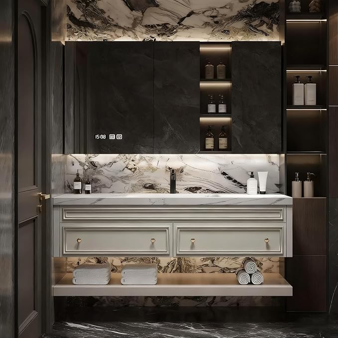 64IN Bathroom Vanity with Sink by ZGNBSD
