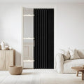 Accordian Door Curtain, 100% Blackout Folding Magnetic Doorway Curtains by JILRON