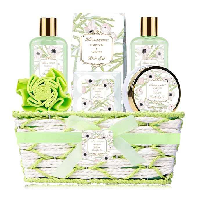 Spa Gifts for Women, Bath Sets, Bubble Bath, Bath Salts, Bath Bomb, Body Lotion by Ariosemonde