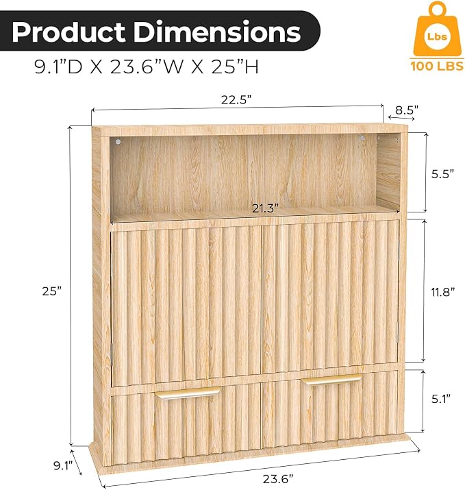 Bathroom Wall Cabinet, Wall Mounted Medicine Cabinet - Image 2