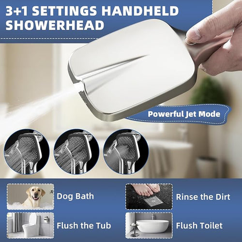 14" High Pressure Rain/Rainfall Shower Heads - Image 2